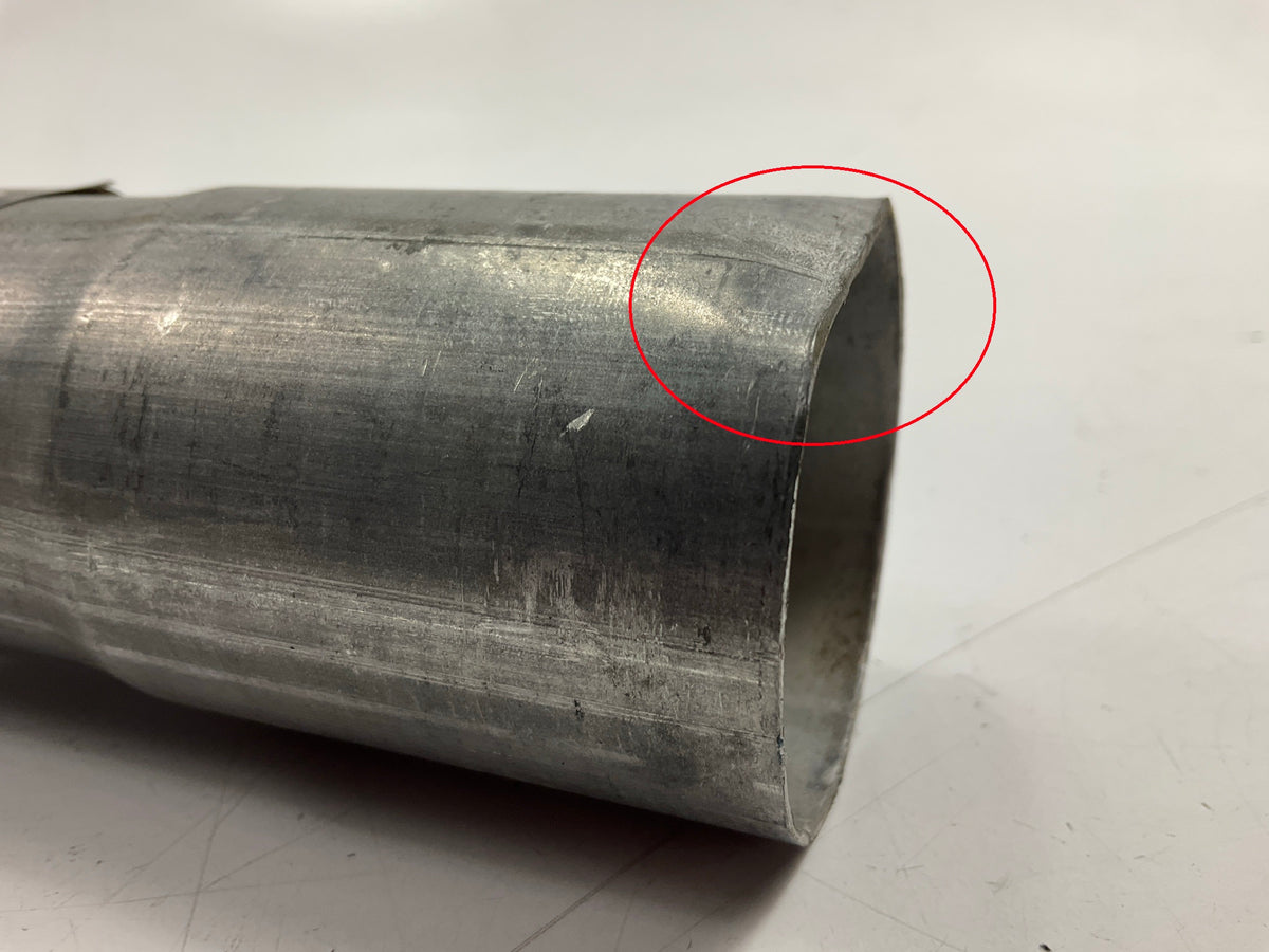 HAS DENT - Nickson Aluminized Steel Exhaust Tail Pipe Extension 1-7/8'', 36'' Long