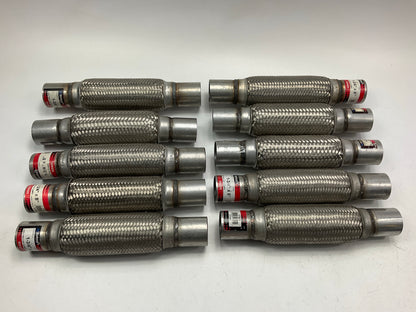 (10) Nickson 17921 Exhaust Flex Tube Connector 1-3/4'' Straight Adapter, 12'' Long