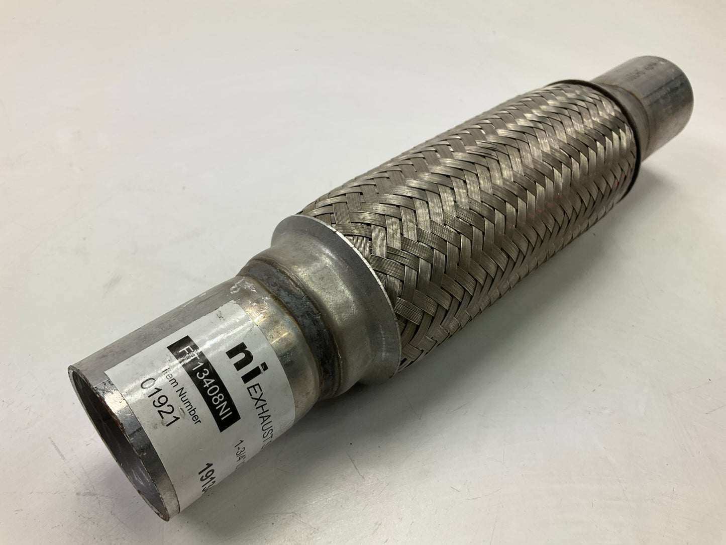 Nickson 1-3/4'' X 8'' Universal Stainless Steel Exhaust Flex Tube Connector