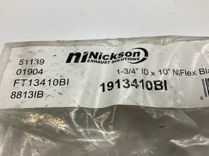 Nickson 1-3/4'' X 10'' Stainless Steel Exhaust Flex Tube Connector 1.75''
