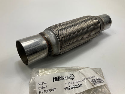 Nickson 1920008NI Exhaust Flex Connector 2'' ID X 8'' Niflex