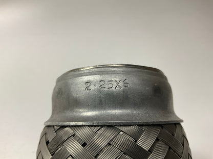 Nickson 2-1/4'' X 6'' Universal Stainless Steel Exhaust Flex Tube Connector 2.25''