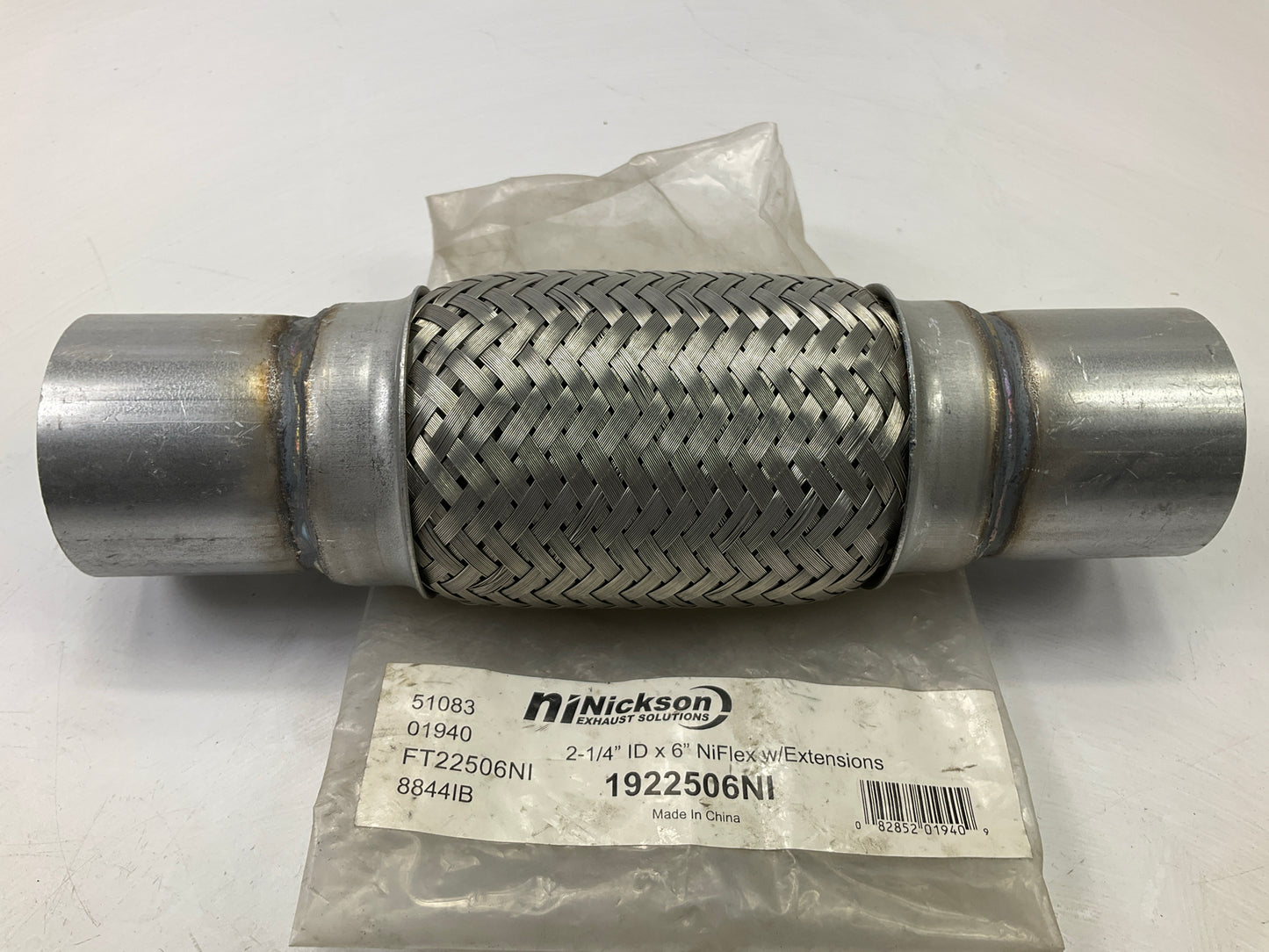 Nickson 1922506NI Exhaust Flex Connector - 2-1/4'' ID X 6''