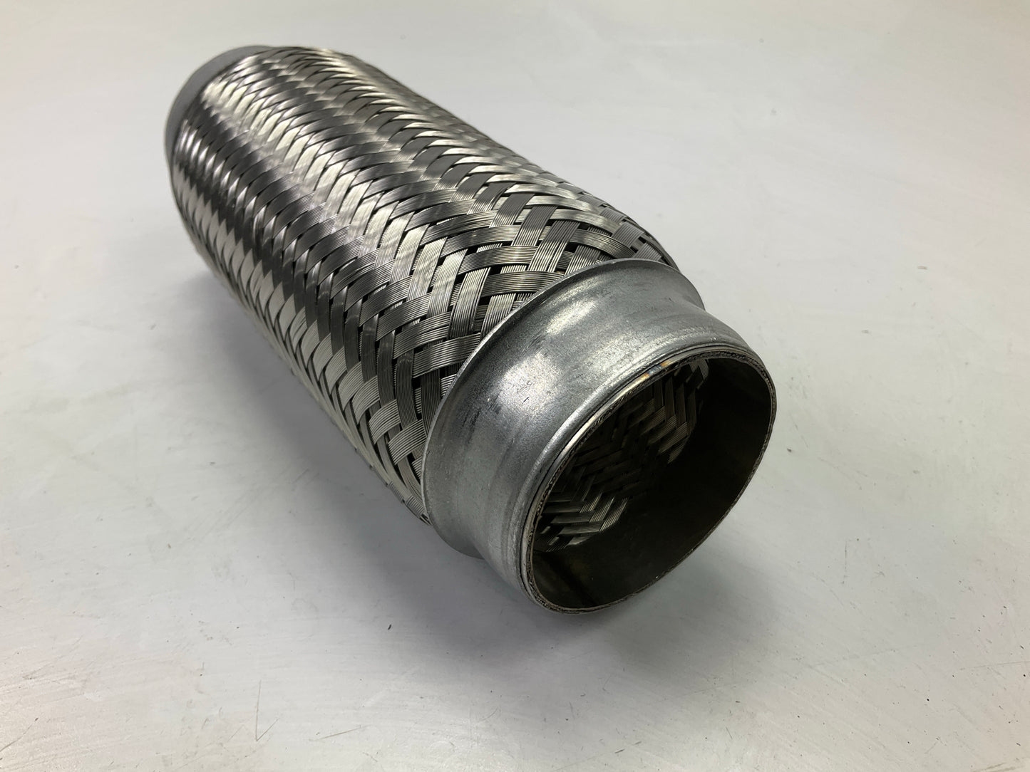 Nickson 1922508BI 2-1/4'' X 8'' Universal Stainless Steel Exhaust Flex  Connector