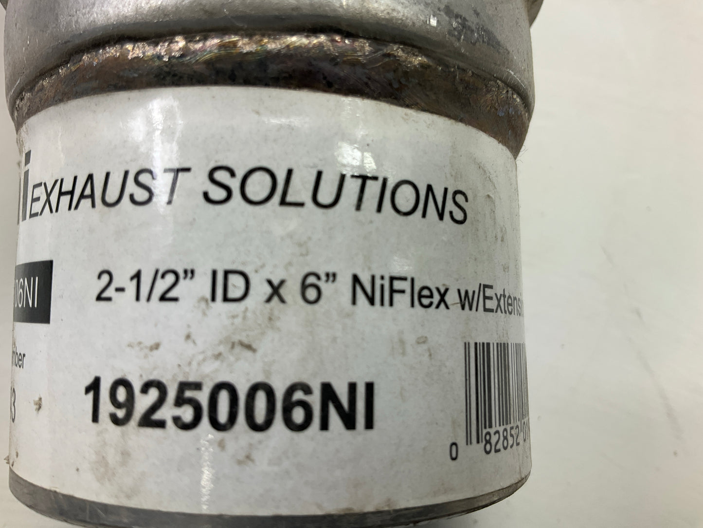 Nickson 1925006NI 2-1/2 Inch X 6'' Stainless Steel Flex Tube Exhaust Connector