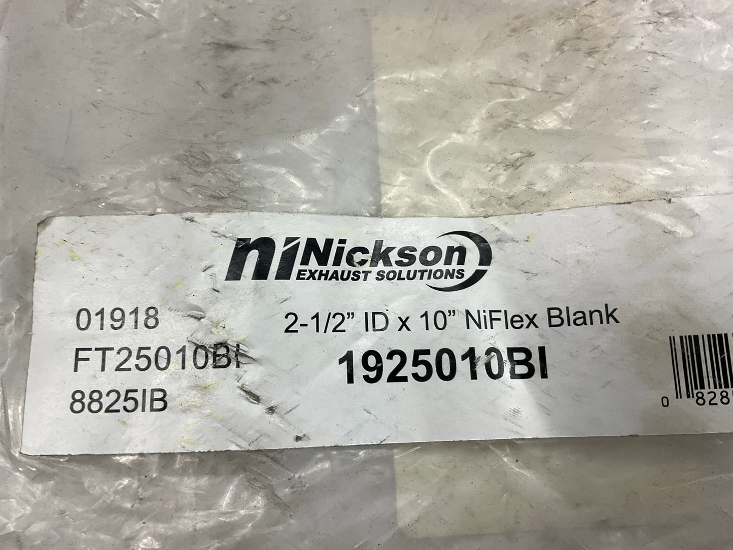 Nickson 2-1/2'' ID X 10'' Universal Stainless Steel Exhaust Flex Tube Connector