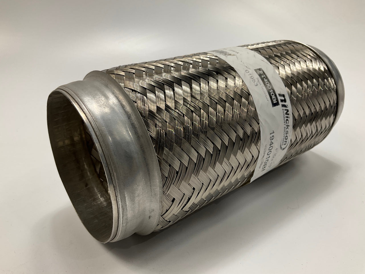 Nickson 4'' X 10'' Universal Stainless Steel Exhaust Flex Tube Connector HD Truck