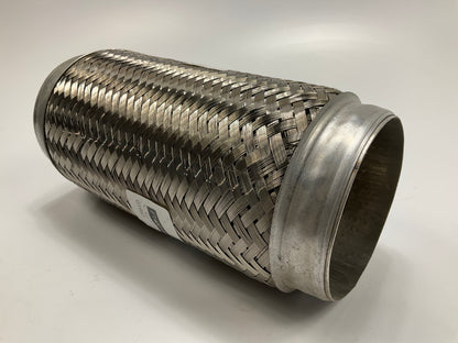 Nickson 4'' X 10'' Universal Stainless Steel Exhaust Flex Tube Connector HD Truck