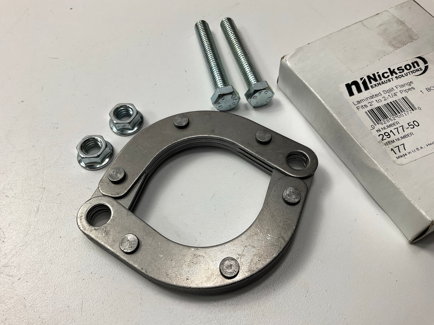 Nickson 29177 Laminated Split Exhaust Flange For 2'' To 2-1/4'' Pipes