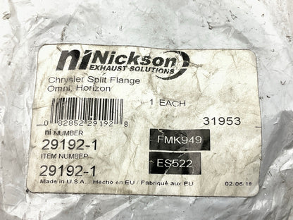 Nickson 29192-1 1-7/8 Inch Steel Exhaust Repair Flange Kit