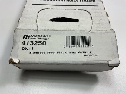Nickson 413250  2-1/2'' Exhaust Clamp Stainless Steel Flat Band