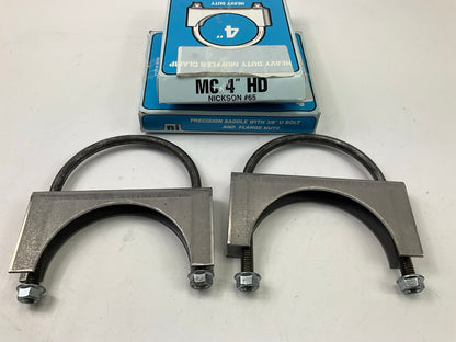 (2) Nickson 65 Exhaust Clamps, 4''