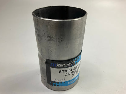 Nickson 93504 Exhaust Pipe Adapter Coupler, Stainless Steel, 2'' ID Extension