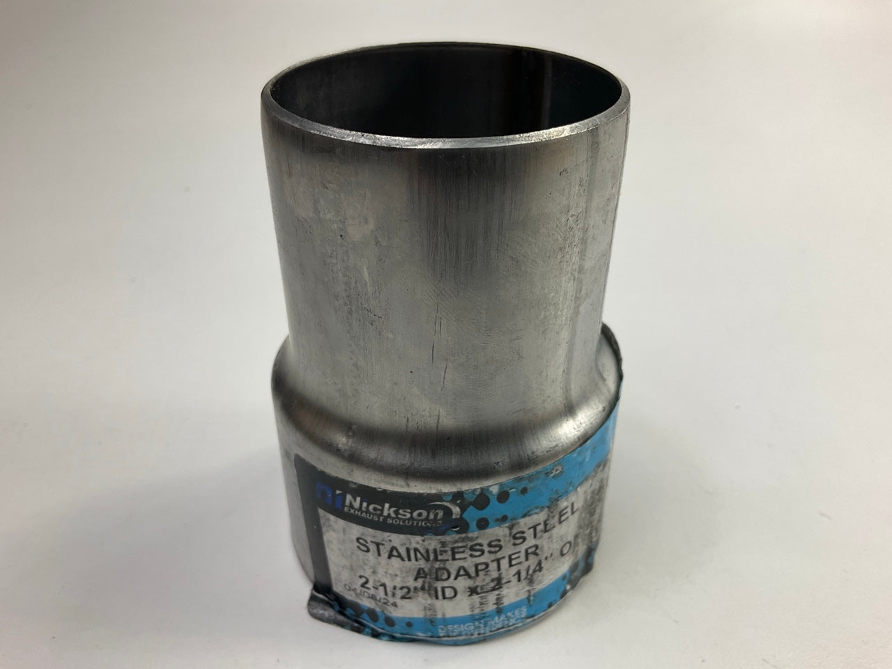 Nickson 93518 Exhaust Pipe Adapter, Stainless Steel, 2-1/2'' ID To 2-1/4'' OD