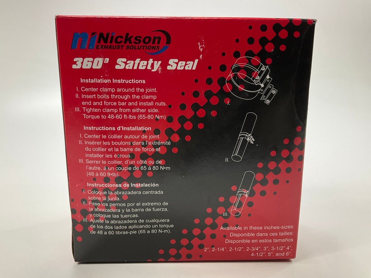 Nickson 94234 2-3/4'' Pre-Formed Exhaust Clamp