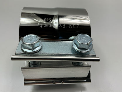 Nickson 96234 2-3/4'' Pre-Formed Exhaust Clamp, Stainless Steel