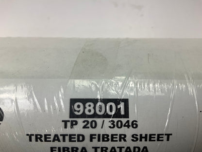 Nickson 98001 Treated Fiber Gasket Material Roll - 26'' X 10'' X 1/32''