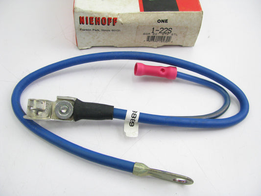 Niehoff 1-22S Battery Cable - 6 GAUGE, 22'' Long, Top Post W/ 1 Connector Lead