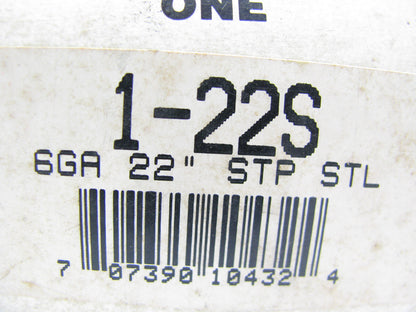 Niehoff 1-22S Battery Cable - 6 GAUGE, 22'' Long, Top Post W/ 1 Connector Lead