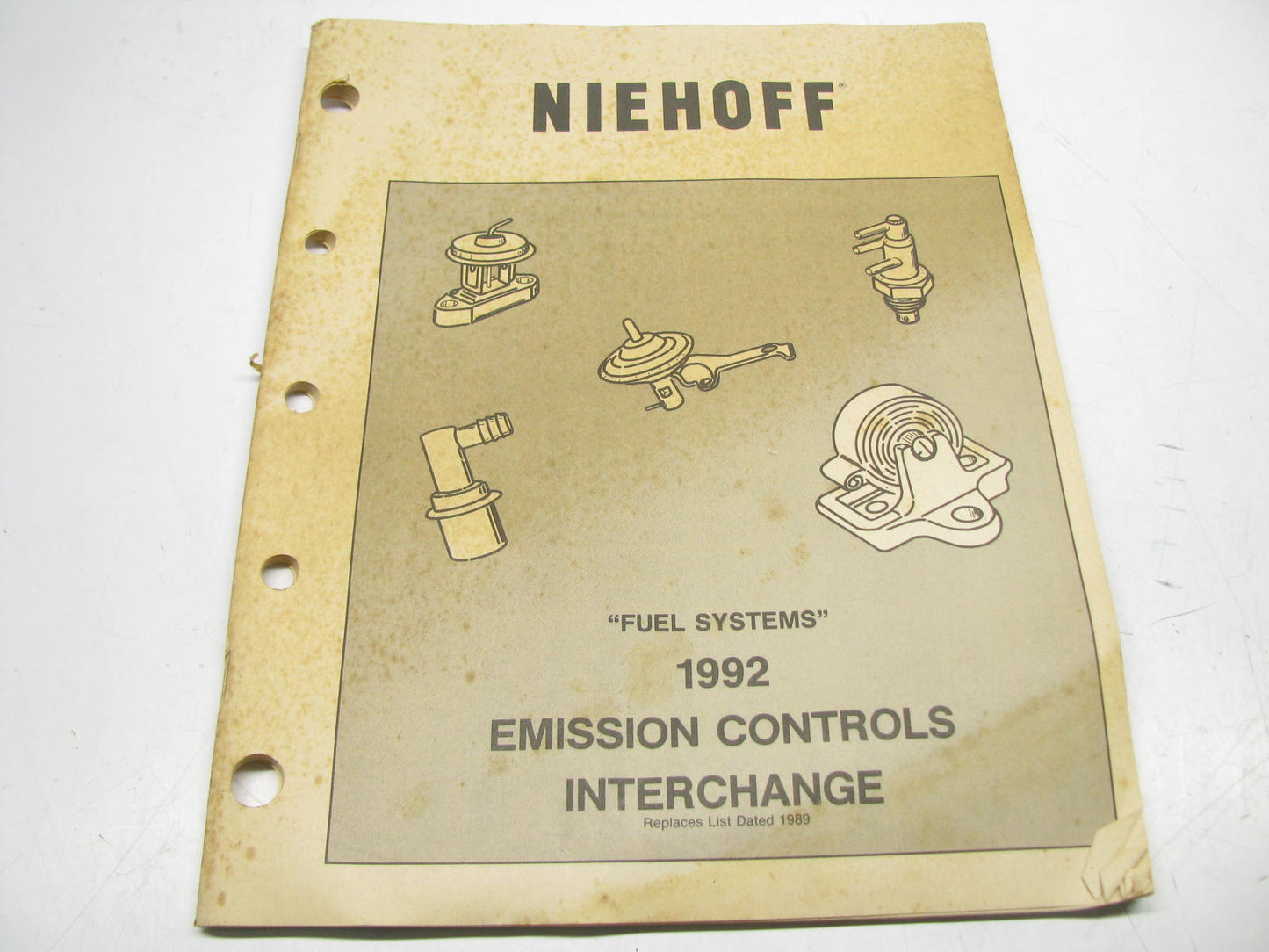 Niehoff 1405 Fuel System Emission Control Catalog Interchange - 1992, 65 Pages