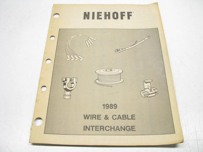 USED Catalog - Niehoff 1607-N Ignition Wire & Cable Interchange 1989 - 29 Pages