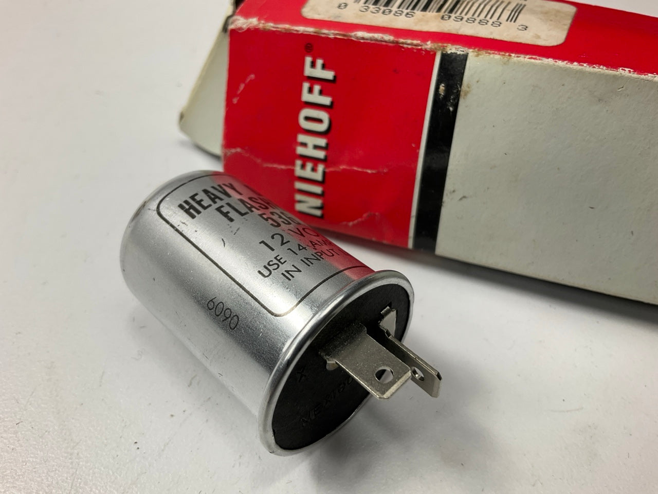 Niehoff 536 Heavy Duty Flasher, 12V Volt, 14 Amp, 2 Terminal