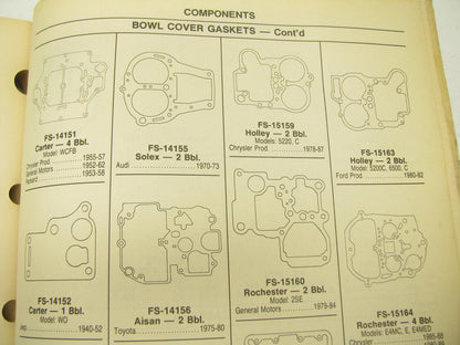 Niehoff 92-CC Carburetor Components & Unit Parts Guide Catalog - 273 Pages