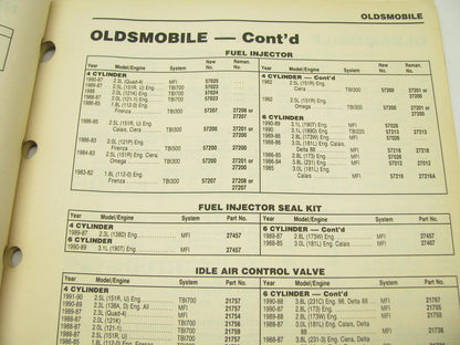 Niehoff 92-FI Fuel Injection Auto Parts Application Catalog - 1992, 83 Pages