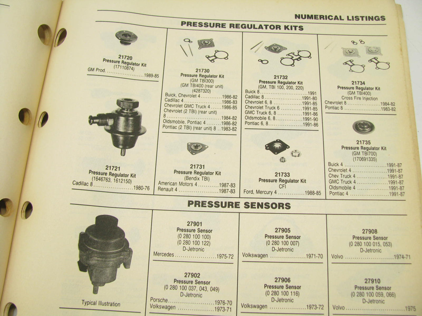 Niehoff 92-FI Fuel Injection Auto Parts Application Catalog - 1992, 83 Pages