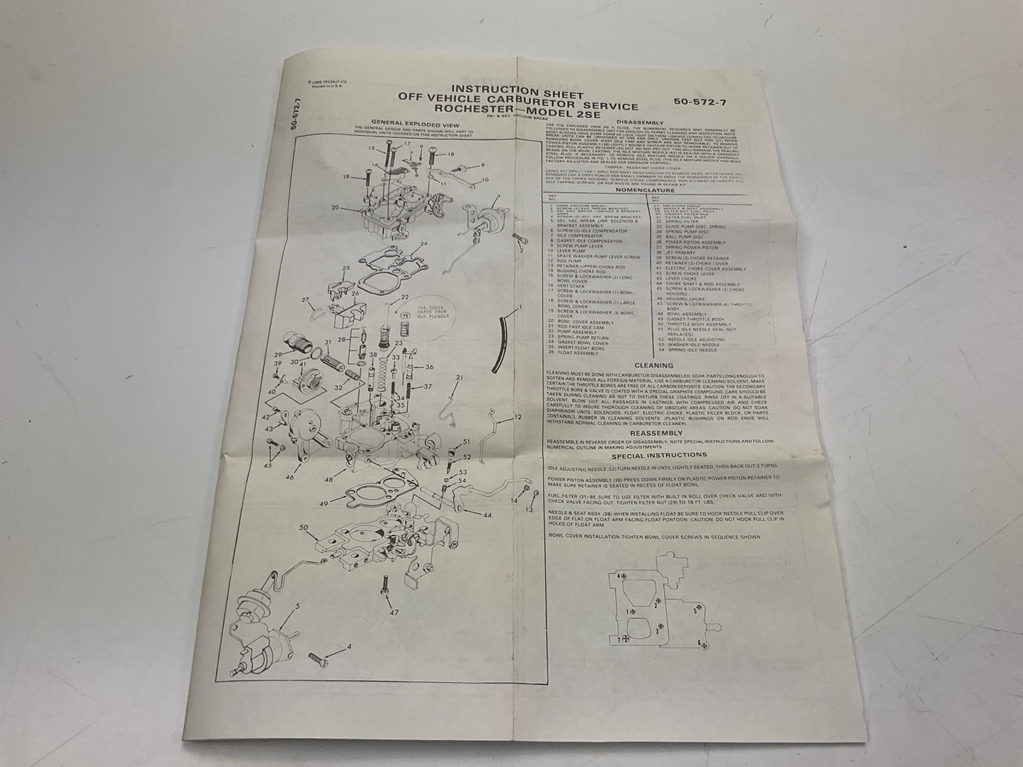 Niehoff CK1044 Carburetor Rebuild Kit
