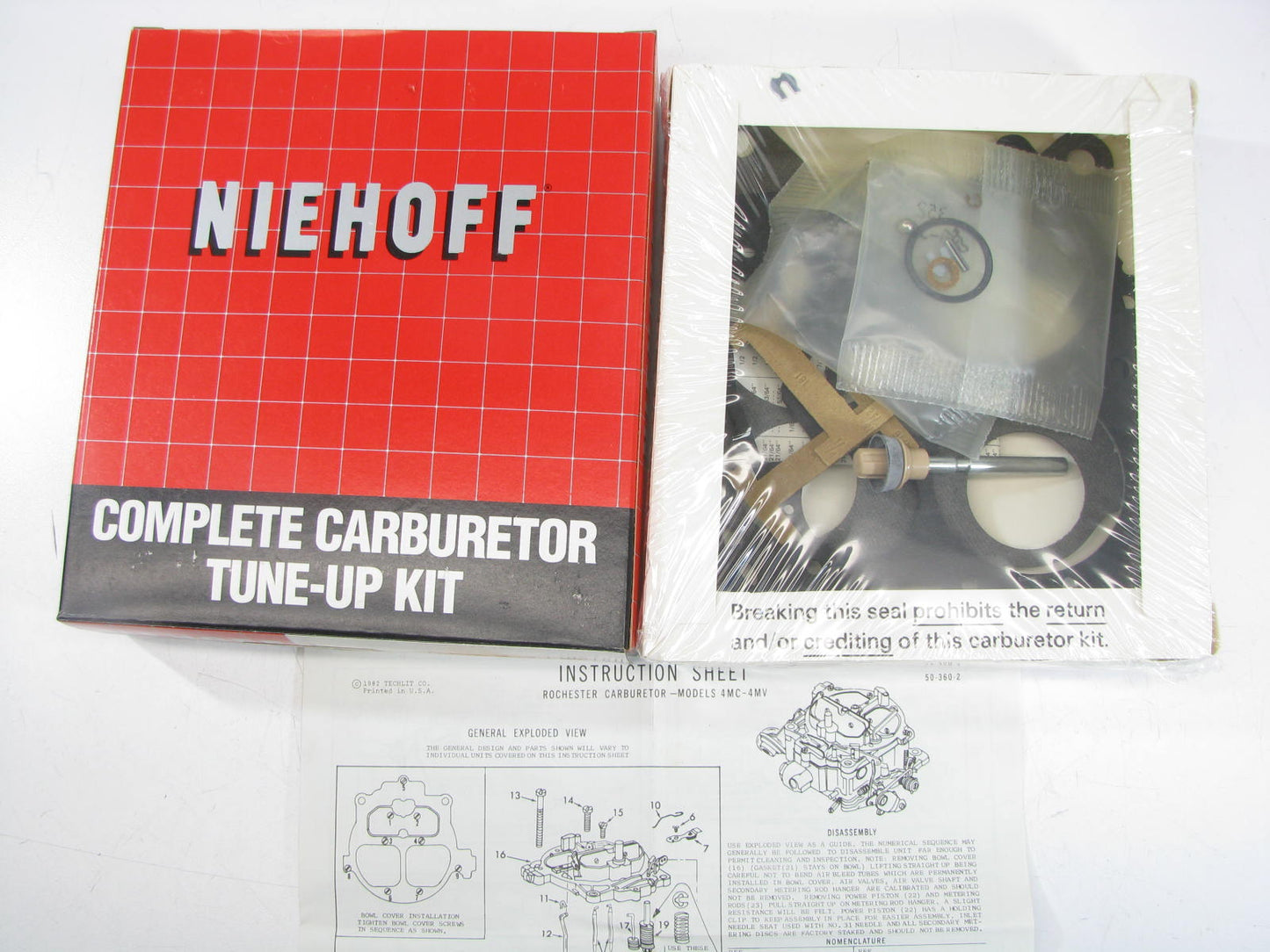 Niehoff CK-431A Carburetor Rebuild Kit 1967-1968 Chevrolet Rochester 4MC 4MV