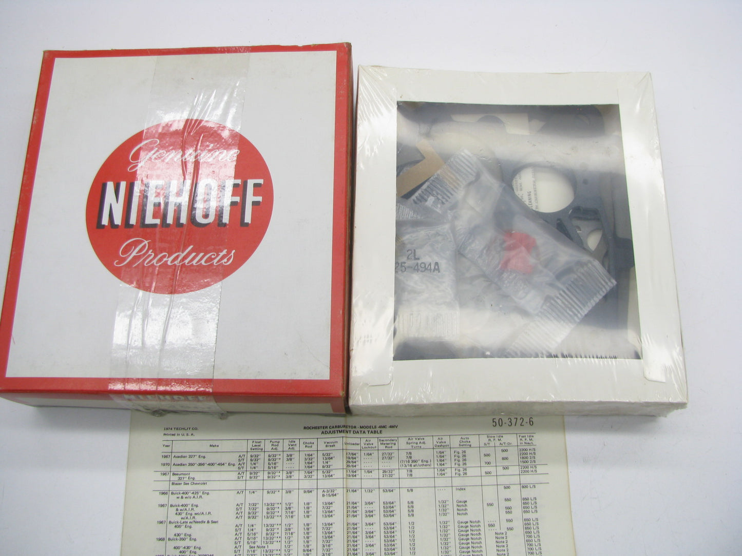 Niehoff CK-466C Carburetor Rebuild Kit for 1970-1974 Buick Rochester 4-BBL 4MV