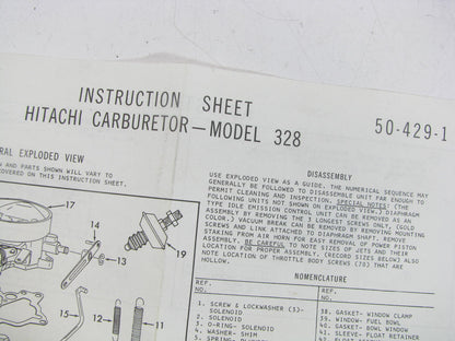 Niehoff CK-474A Carburetor Rebuild Kit For 1966-74 Datsun 1.6L 1.8L 2.0L DCH340