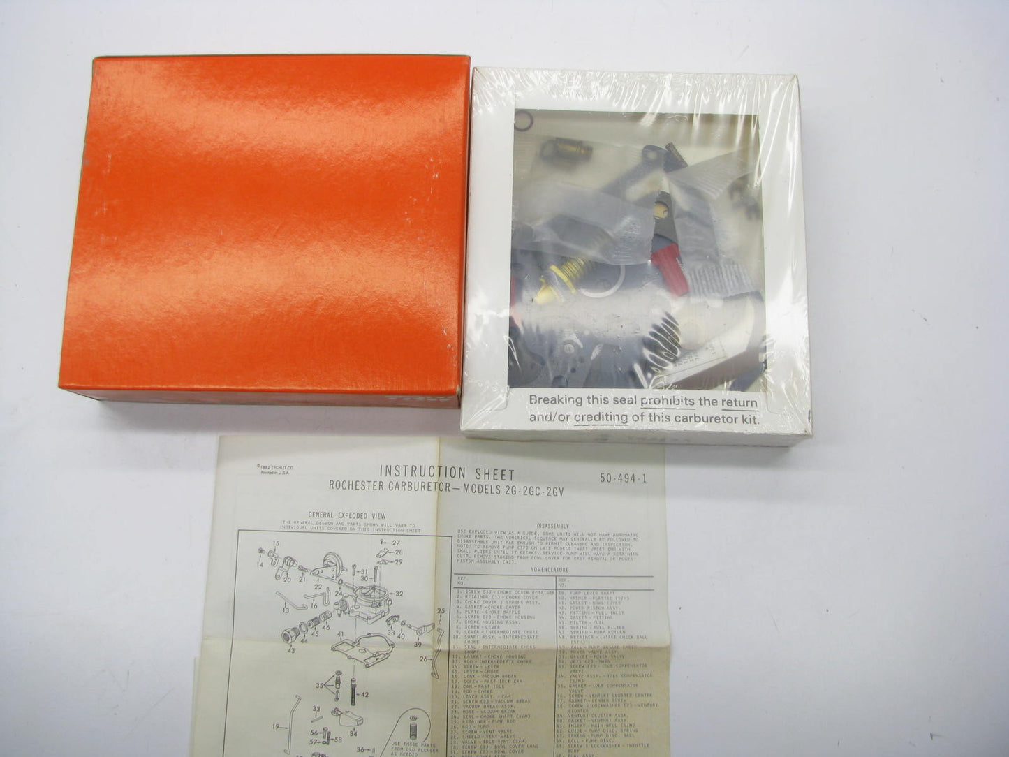 Niehoff CK-513A Carburetor Rebuild Kit 1970-1974 GM Rochester 2G 2GC 2GV