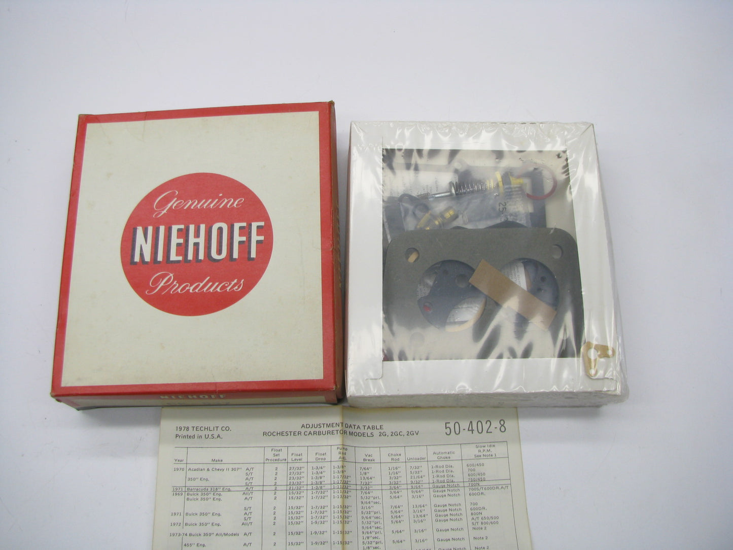 Niehoff CK-537 Carburetor Rebuild Kit for 1973-1974 Pontiac Rochester 2G 2GC