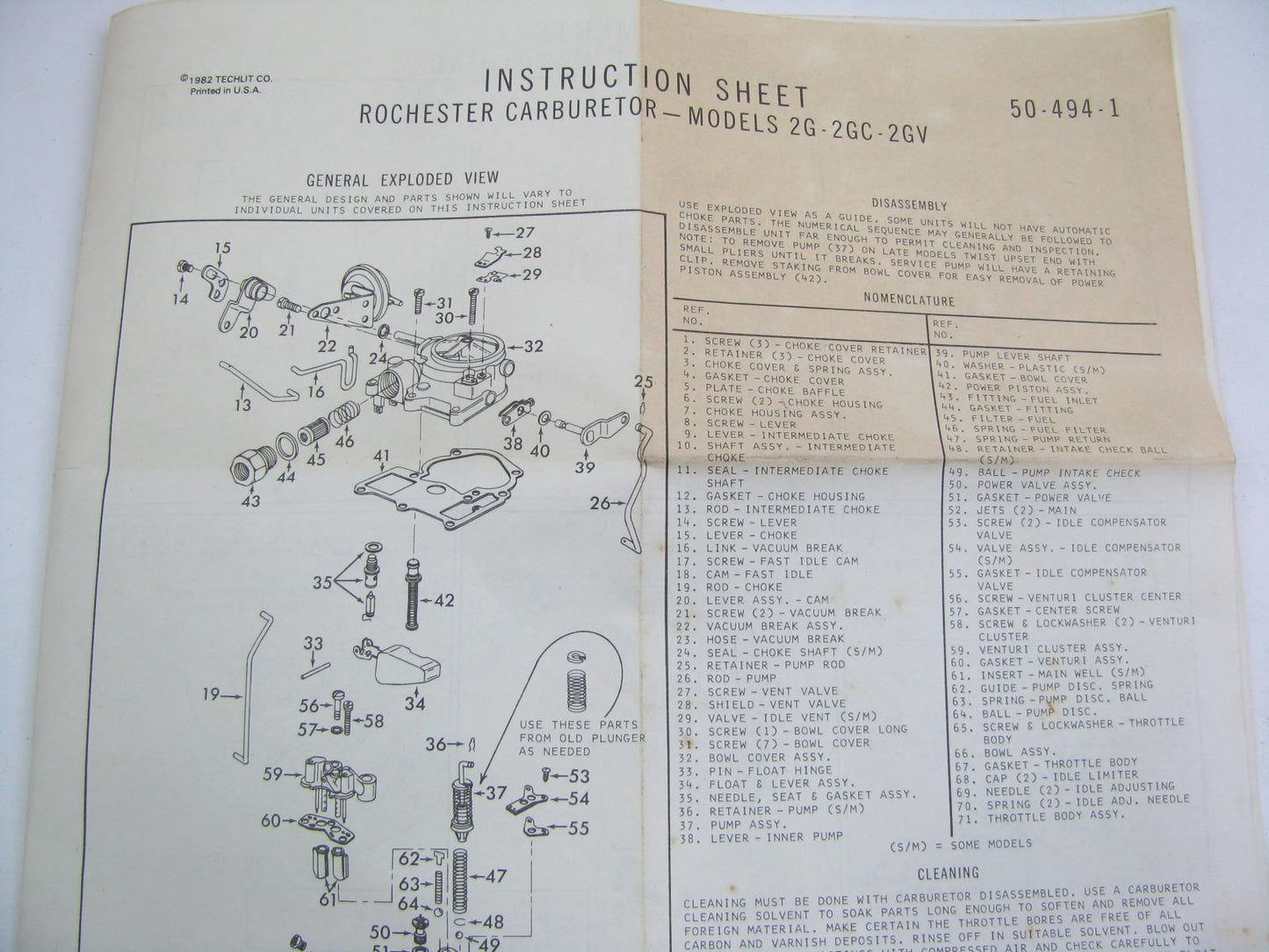 Niehoff CK-608A Carburetor Rebuild Kit - Rochester 2-BBL
