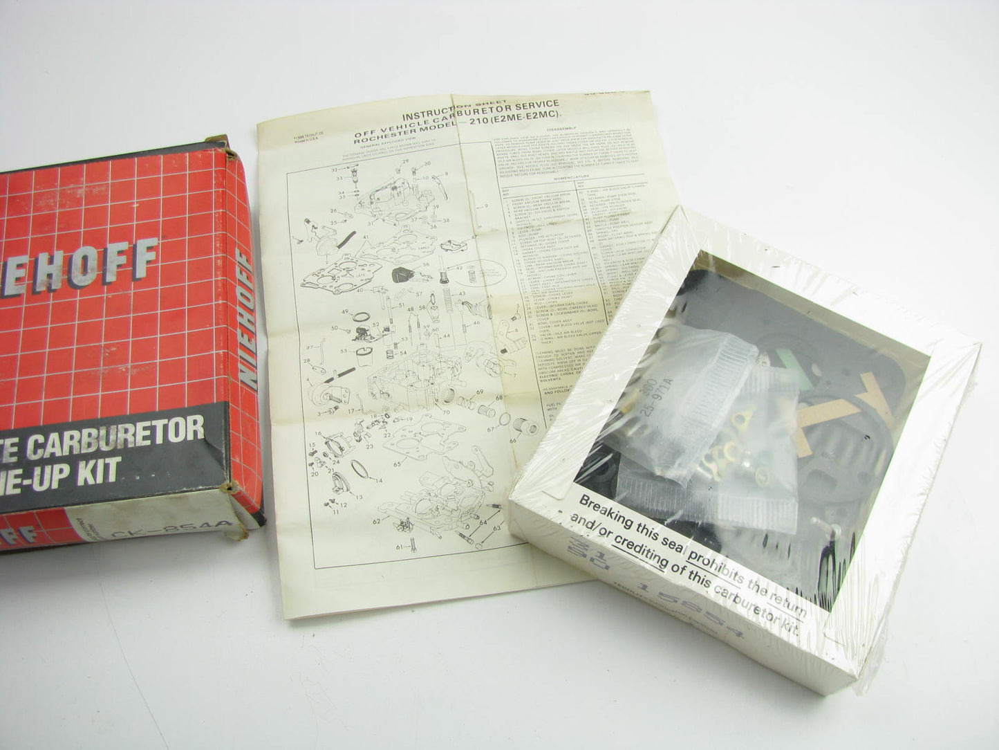 Niehoff CK-854A Carburetor Repair Kit - 1981-1984 GM Rochester E2MC E2ME