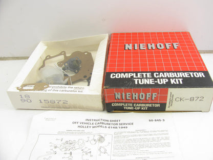 Niehoff CK-872 Carburetor Rebuild Kit 84-86 Ford For HOLLEY 1-BBL Model 1949C