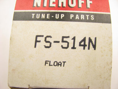 Niehoff FS-514N Carburetor Float 1968-1980 GM Rochester 1-BBL Monojet