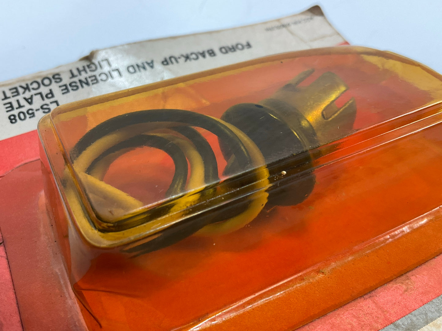 Niehoff LS-508 License Plate Light Bulb Socket Wire Pigtail - 1975-1976 Ford