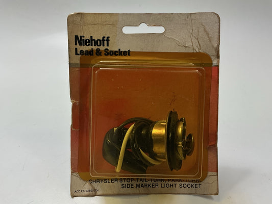Niehoff LS-595 Parking / Turn Signal Lamp Light Bulb Socket Wire Connector