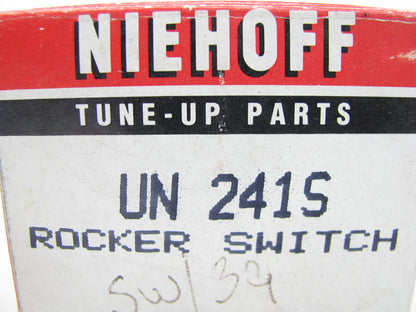 Niehoff UN241S Rocker Switch - 35 Amp 12V 3 Terminal - For 1.4'' X .8'' Hole