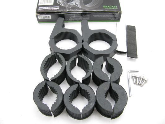 Night Vision NV000B3 Universal Aluminum Roll Bar Cage Mount Clamps, 1.25''-2''