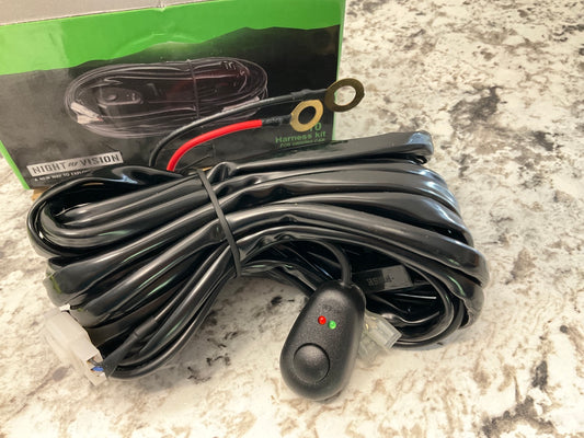 Night Vision NV000H1 1 Lead Lights Off-road Lamp Wire Harness Switch Install Kit