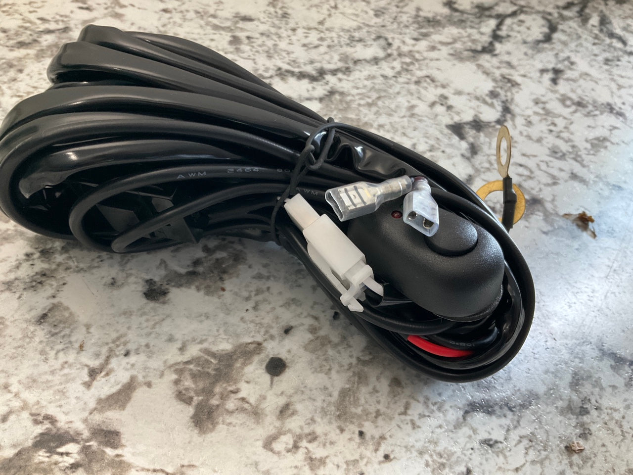 Night Vision NV000H2 Dual 2 Lead LED Light Wire Harness With On / Off Switch