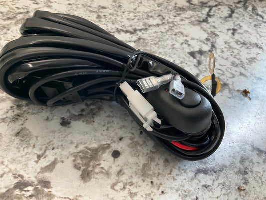 Night Vision NV000H2 Dual 2 Lead LED Light Wire Harness With On / Off Switch