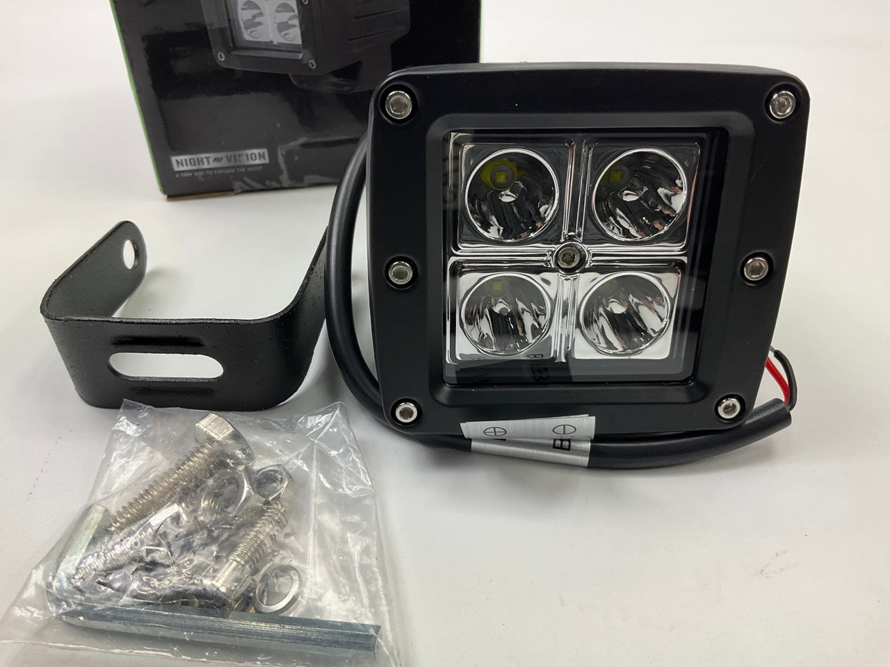 Night Vision NVC4S4 3'' LED Cube Driving Light, Shockproof, 30,000 Hours