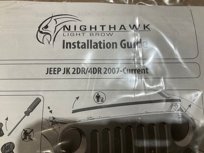 Nighthawk NH1001-PS2 Light Brow Bright Silver PS2 For 07-18 Wrangler JK