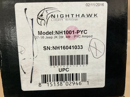 Nighthawk NH1001-PYC Light Brow Amped, Code PYC For 2014-2018 Jeep Wrangler JK