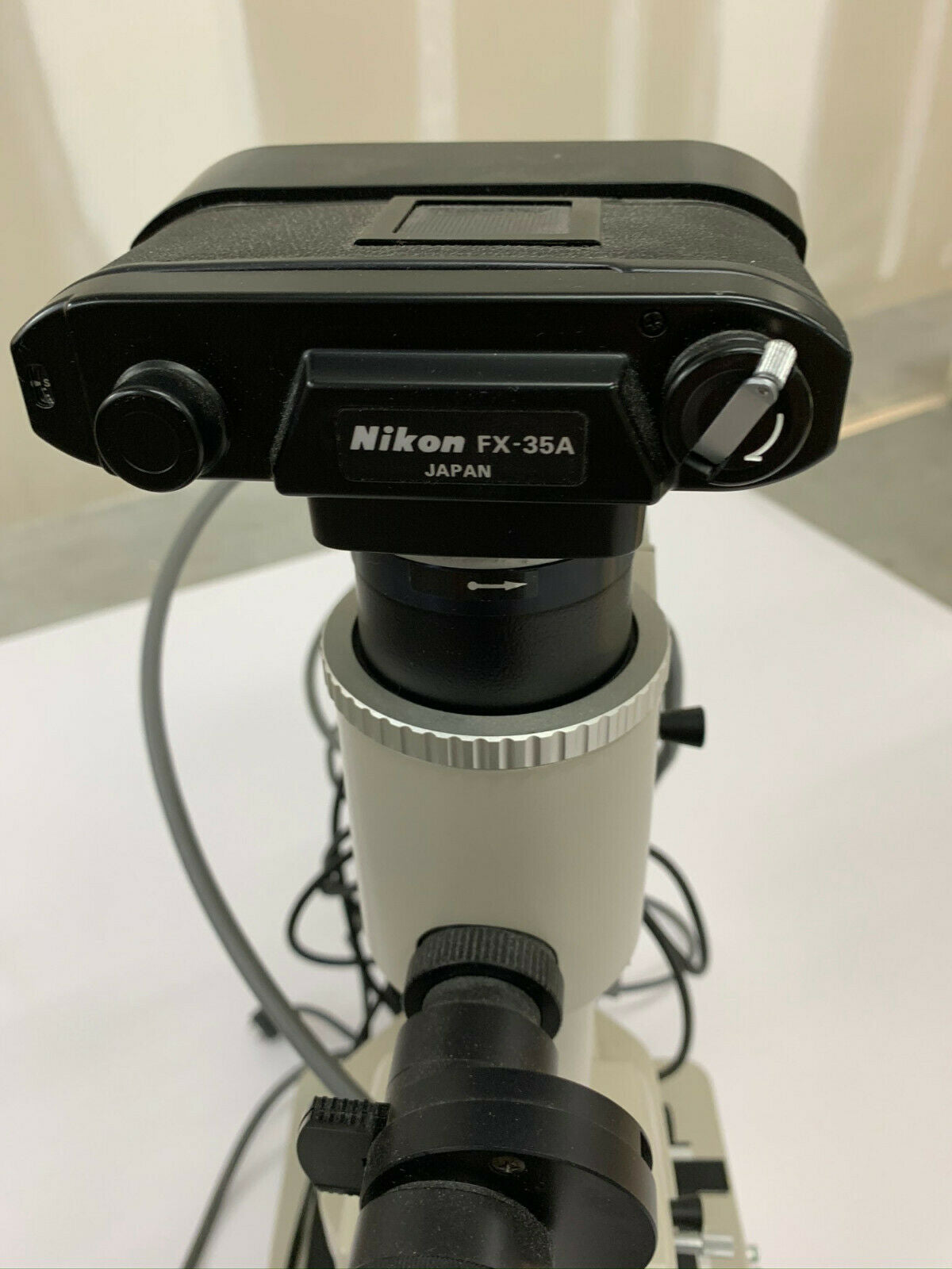 UNTESTED Complete Nikon Fluophot Microscope + Nikon FX-35A Camera + 2 Objectives